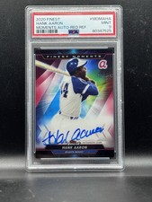 2020 Topps Finest - Finest Moments Autographs Hank Aaron Red Refractor /5