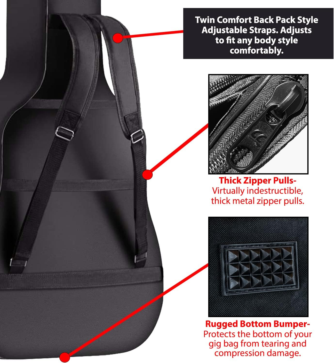 Chromacast Guitar Padded Gig Bag