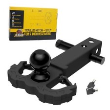 Hitch Step for 2" Receivers,Trailer Hitch with 2-Inch Ball Hitch and black