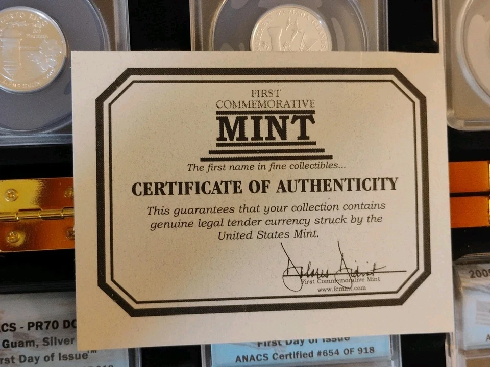 2009 S Silver Set Territory ANACS PR70 DCAM  - Image 2 of 4