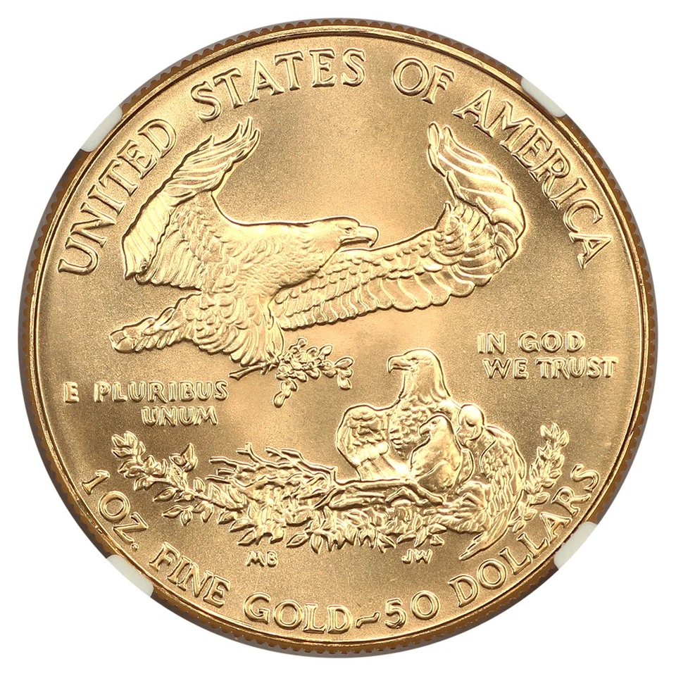 1990 $50 Gold Eagle NGC MS70 - $50 Gold Eagles - Imagem 4 de 4
