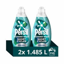 Persil Wonder Wash Laundry Liquid 2 x 1.485L (2.97L) Deep Clean Detergent 7.37 per litre