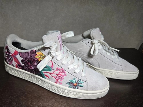 Puma Suede Velvet Hyper EMB Floral Embroidered Sneaker Gr. 6 - Bild 6 von 13
