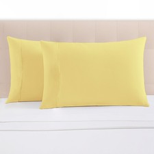 100 Cotton Pillow Cases King Size Set of 2 Luxury 1000 Thread Count Sateen W...