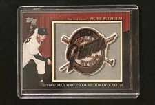2010 Topps MLB Commemorative 1954 World Series Hoyt Wilhelm Giants Patch