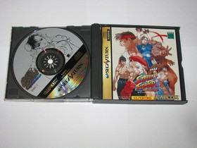 Street Fighter Collection Sega Saturn Japan import +reg card US Seller