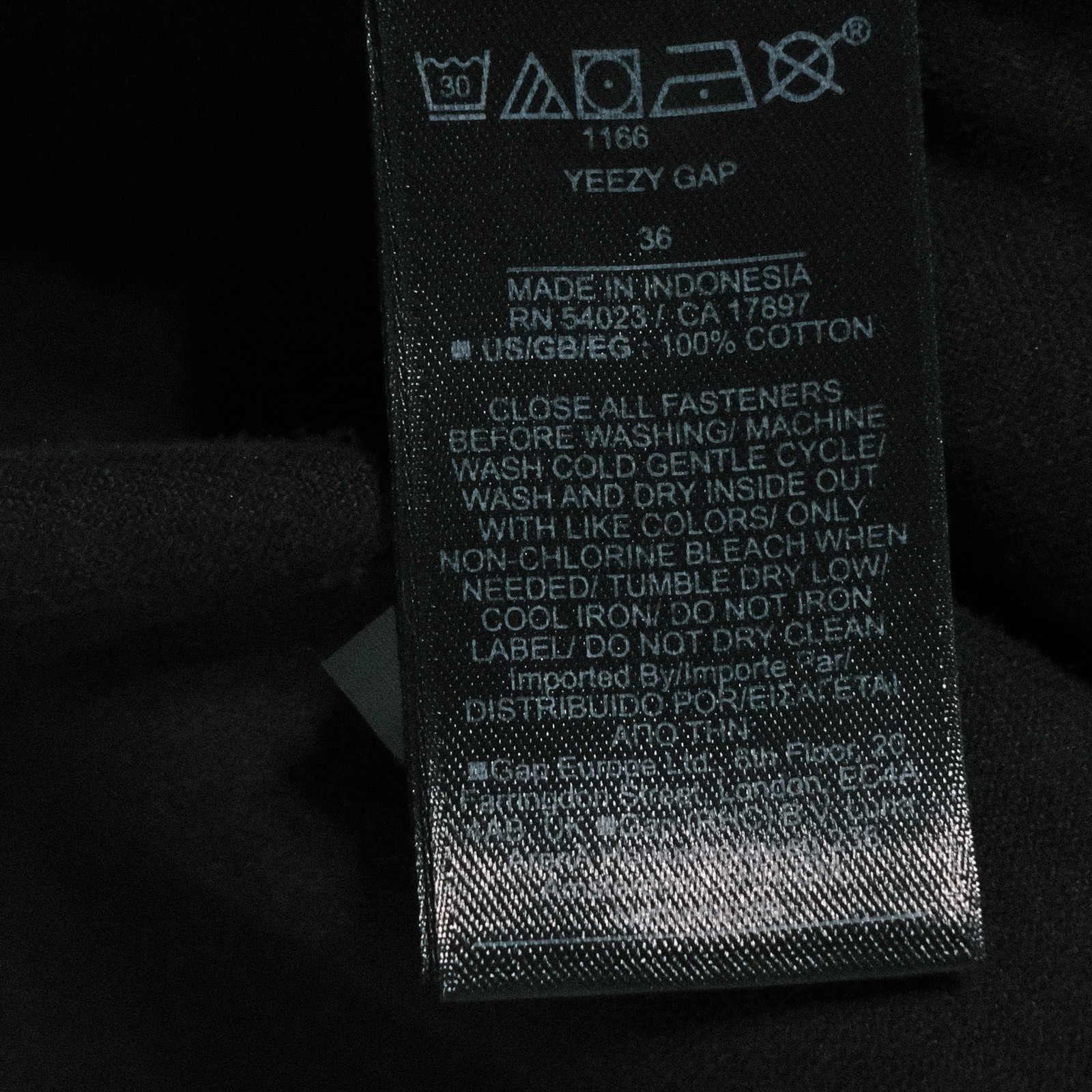 YZY Yeezy x Gap Engineered By Balenciaga Authentic Sateen Cargo Pant Size 36 thumbnail 11