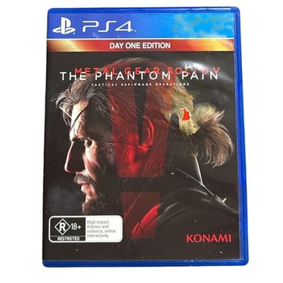 Metal Gear Solid V The Phantom Pain PS4 Game Konami PAL R 18+ Day One 2015