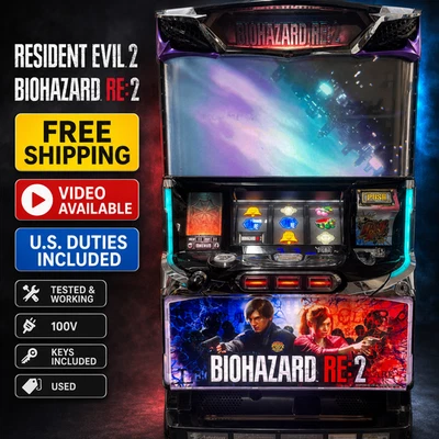 Biohazard RE2 Resident Evil Pachislot Japanese Slot Machine Capcom 100V - Image 1 of 4