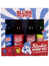Slush Puppie Syrup Set 4 Pack Slush Machine Flavours Blue Raspberry Cola