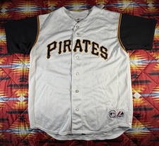 Camiseta De Colección Piratas de Pittsburgh Majestic Años 90’s Grande Béisbol MLB Blanca