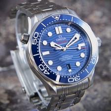 Omega Seamaster Diver 300M 210.30.42.20.03.001 Blue Wave Dial Complete Set 7
