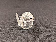 SWAROVSKI Mini Crystal Sparrow Figurine Logo Retired 1991 No Box Metal Beak Bird