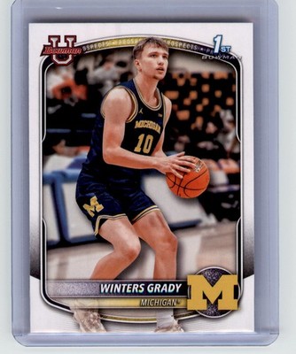 2025-26 Bowman #BPP-67 Winters Grady Prospects Michigan Wolverines