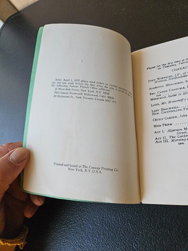 DIE BEDEUTUNG, ERNSTHAFT ZU SEIN VON OSCAR WILDE. FRANZÖSISCHE STANDARDBIBLIOTHEK ED. - Bild 5 von 5