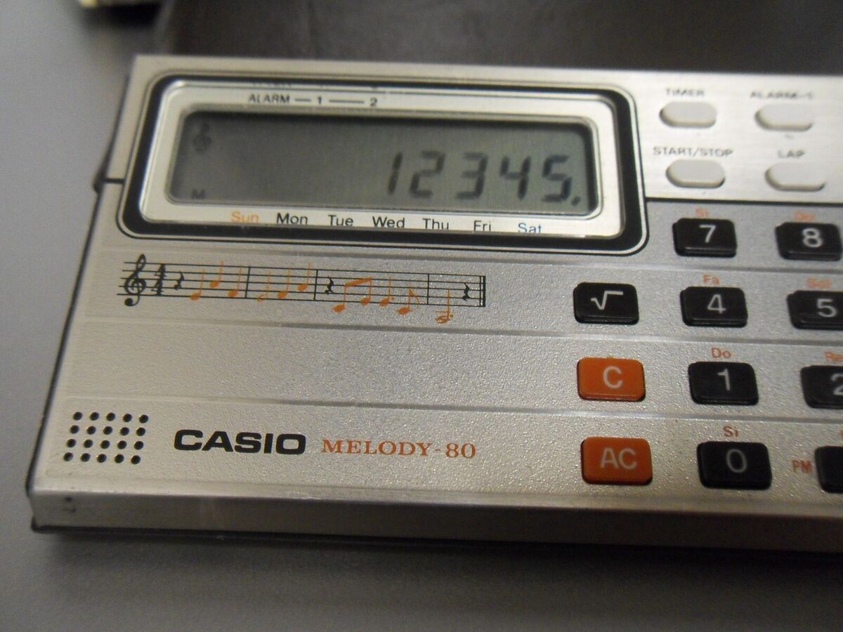 VTG CASIO Melody-80 Musical Electronic Calculator/Clock VTG CASIO Melody-80 Musical Electronic Calculator/Clock