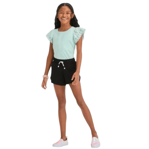 Cat & Jack Size XL (14/16) PLUS Ebony Black Soft Shorts Sweat Drawstring - Picture 3 of 8
