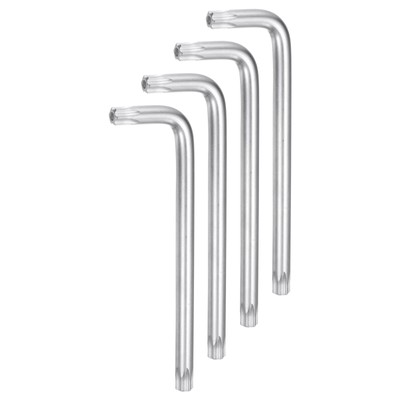 4pcs T50 Tamper Proof Torx Star Key Bit Wrench 5.39'' CR-V Hand Tool
