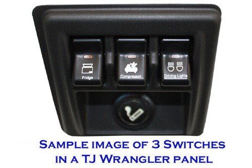 LIGHT M UP 311 Rocker switch 12v parts for Jeep Wrangler 96-06 Driving Spot Rock - Picture 3 of 3