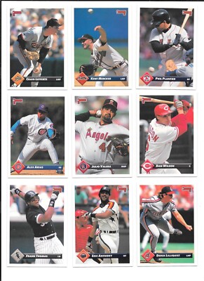 1993 Donruss Baseball Trading Cards / Choose #s 1 - 200  / mb46