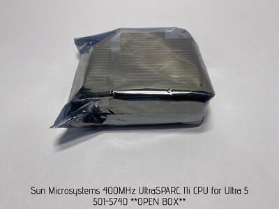 Sun Microsystems 400MHz UltraSPARC IIi CPU for Ultra 5, 501-5740 **OPEN BOX**