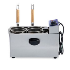 Macchina da cucina elettrica per pasta tagliatelle 2000W 110V/220V 2 cestelli da scrivania