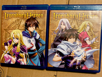 The Legend of the Legendary Heroes Season 1 Pt. 1 & 2 blu-ray/& Tarot Card Anime