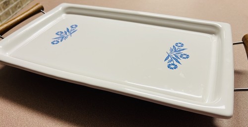 Vintage Corning Ware Cornflower Blue Tray /Farmhouse /French cottage decor. - Picture 7 of 7