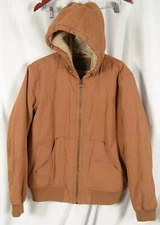 Bass Hard Service Men's Brown Sherpa Lined Jasket Size MEDIUM