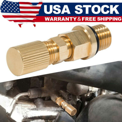 #ad Fuel Pressure Test Fitting Adapter with Schrader Valve For 2003 2010 Ford 6.0L $16.94