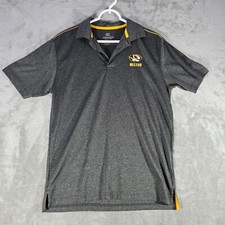 Colosseum Mizzou Tigers Polo Shirt NCAA College Athletics Gray Mens Size M