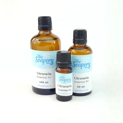 THESOAPERY Citronella Essential Oil 10ml - 100ml Natural 100% Pure Aromatherapy Fragrance