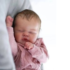 19'' Reborn Baby Unpainted Doll Kit Parts Newborn Unfinished DIY Sleeping New