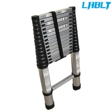 LABLT 14.5 Feet  Aluminum Non-Slip Telescoping Ladder Extension Ladders Folding