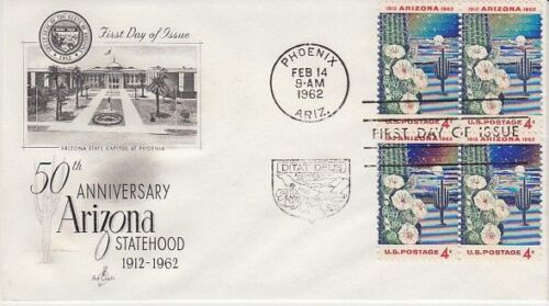 USA - Anniversaries, Events, People & Wildlife (3no Art Craft FDC's) 1962 - Picture 1 of 3