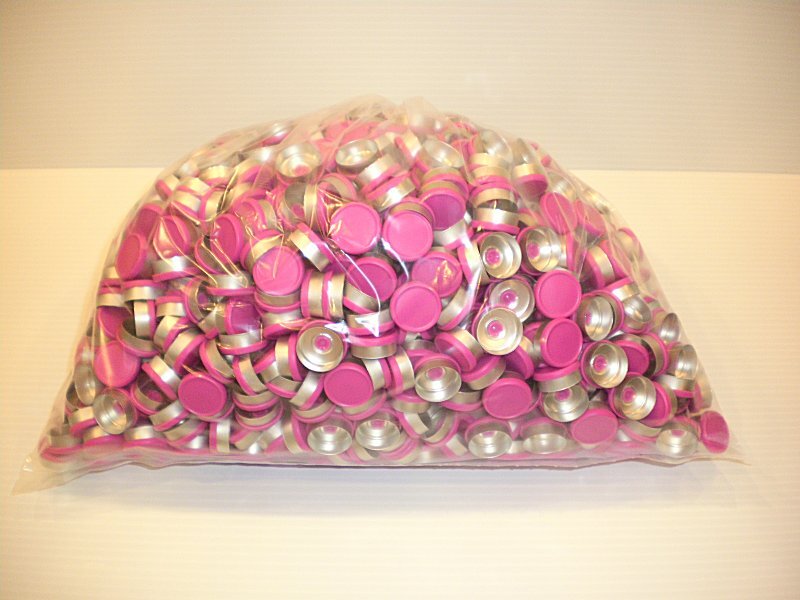 Large 1000 Pc. Lot 20mm Flip Top Cap Aluminum Crimp Seal for Serum