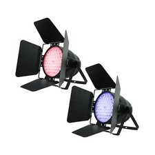 Betopper 54x4W High CRI Par Light with Barn Doors, CRI/RA 90 RGBW 4 in 1 Ultr...