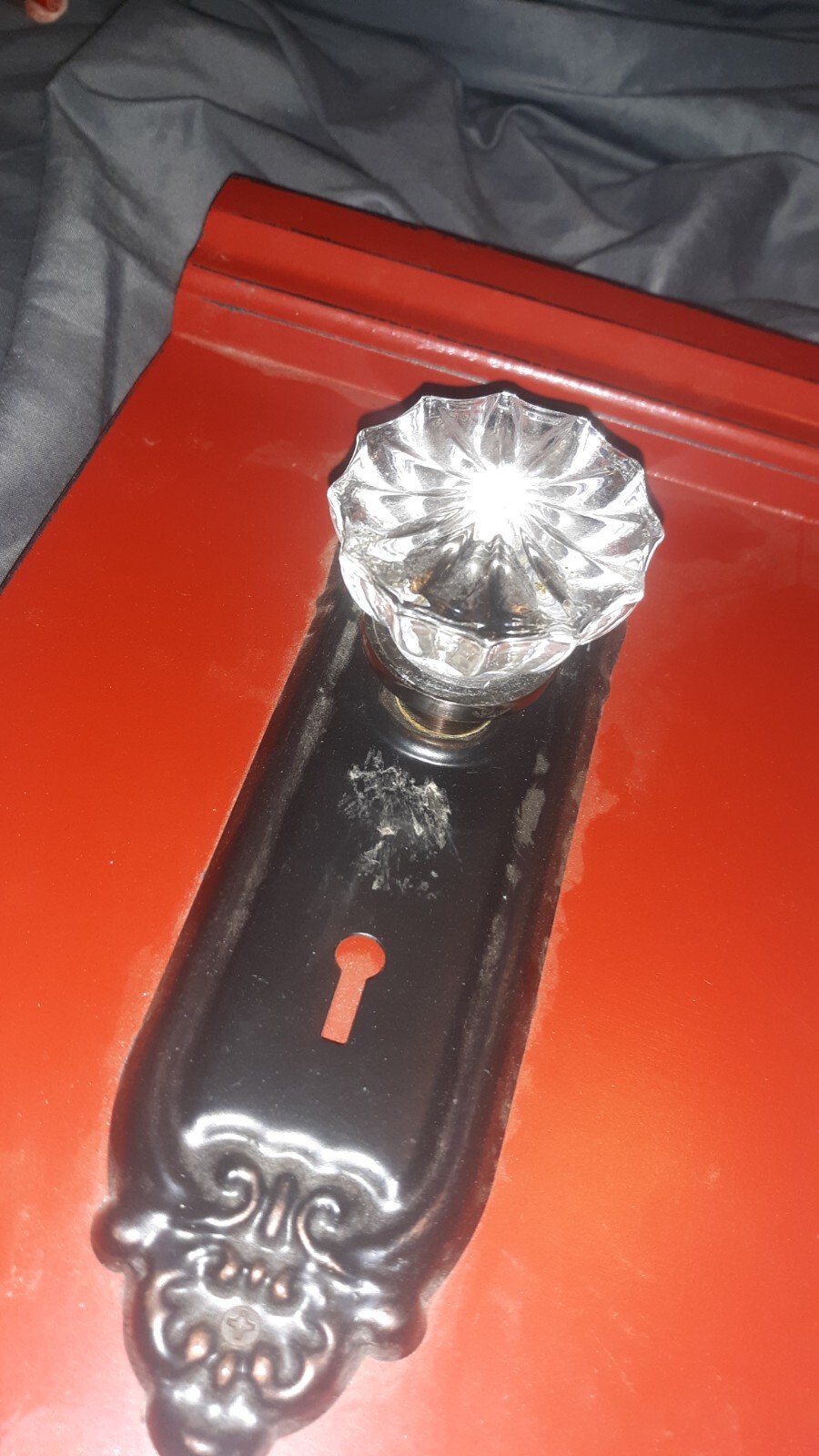 Amber Door Knob Wall Decor Coat Hook Hanger Shabby Chic 3 Hooks eBay