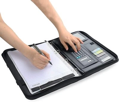 MARKENLOS Exclusiv A4 Schreibmappe Aktenmappe Konferenzmappe Dokumentenmappe Ringbuchmappe