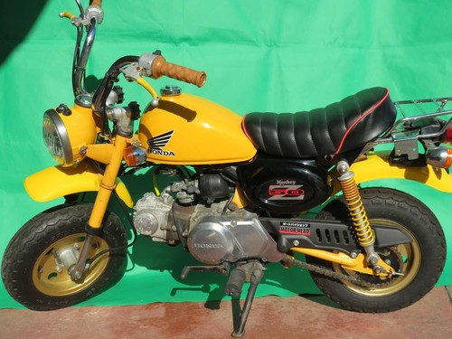 Honda Monkey Custom Seat Tack Roll Type Red Piping Motor Head Monkey Z50J / AB27 - Bild 5 von 5