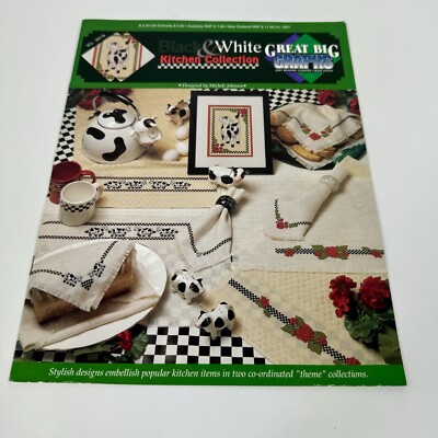 Black White Kitchen Collection Counted Cross stitch patterns DIY Crafts Needle