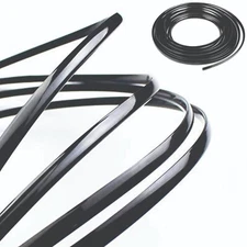 16FT Car Door Edge Guard Moulding Trim Rubber Edge Strip Seal Protector Black
