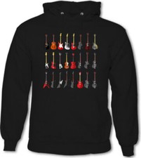 Guitare Collection Hommes Capuche Musique Électrique Acoustic Bass Bande Lecteur