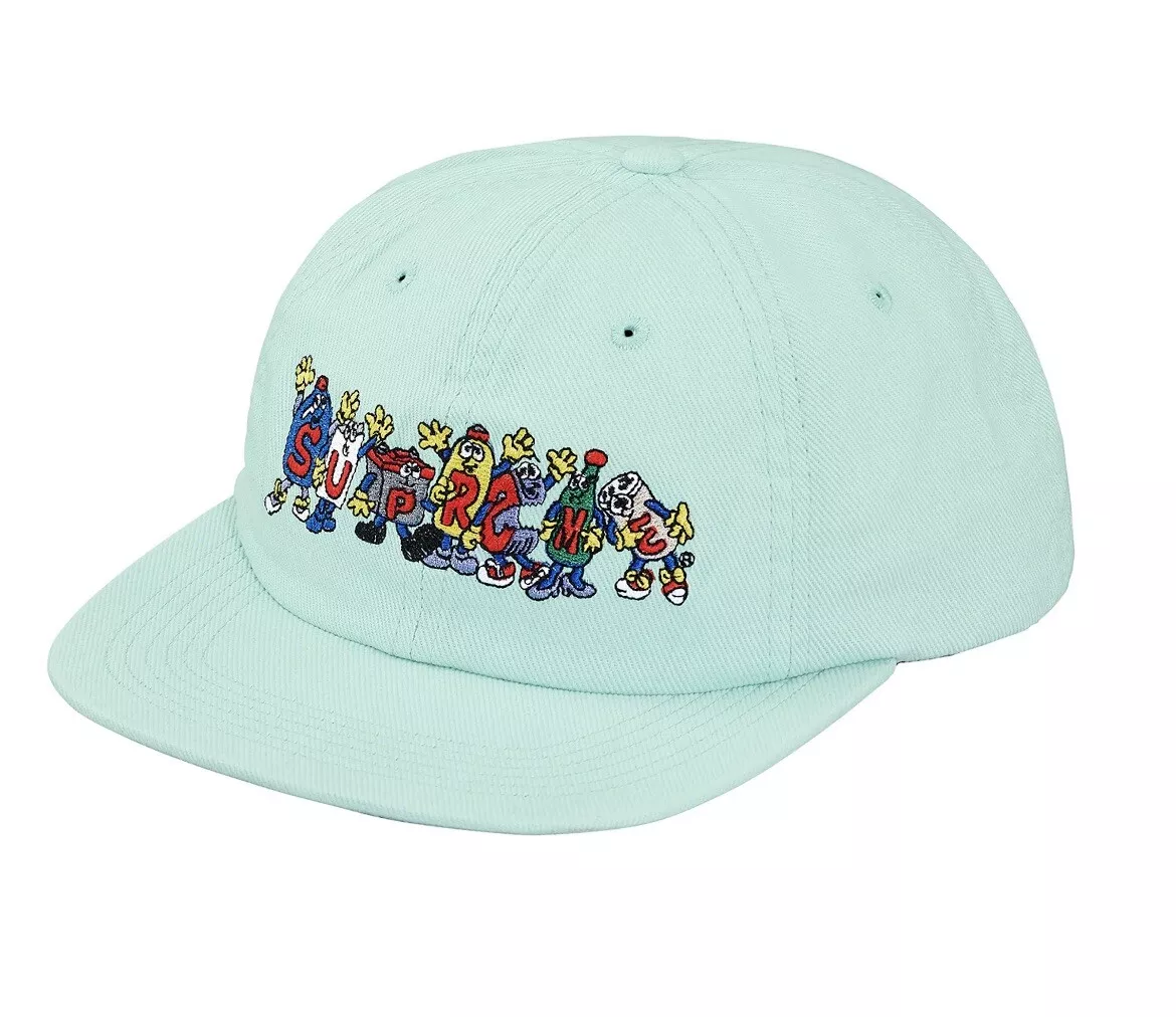 Casquette SS18 Supreme New York Mint Green Friends 6 panneaux 
