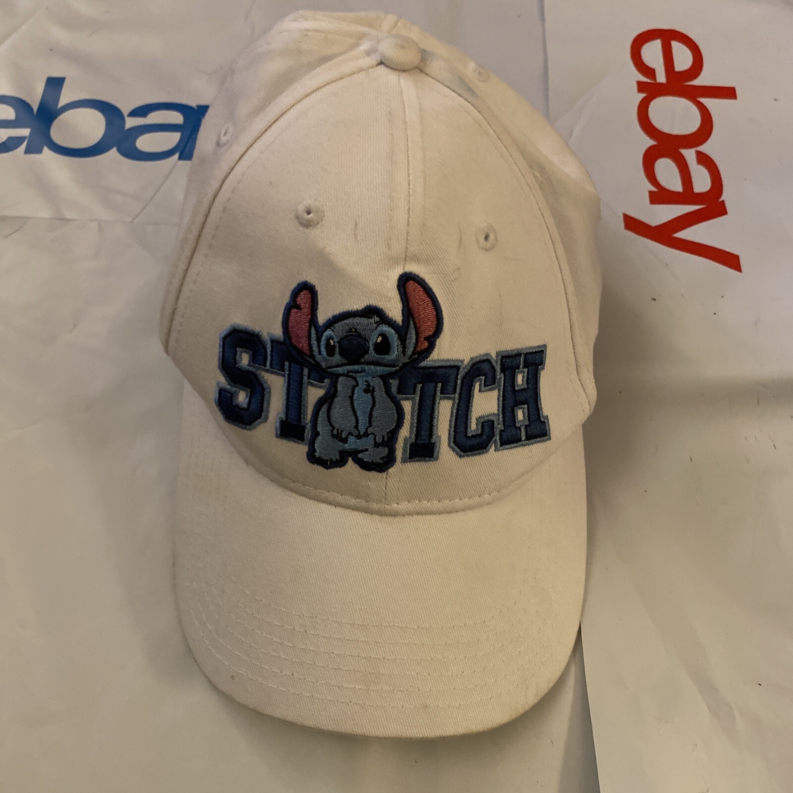 Disney Lilo & Stitch Ball Cap Stitch Hat Adjustable Strap Back Size Youth/Teens