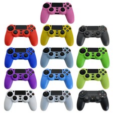 Lot 4 Silicone Skin Case Protective Cover for Playstation 4 PS4 Controller