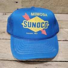 MIMOSA SUNOCO Gas Station Hat Ironton MO Trucker Roper Hat