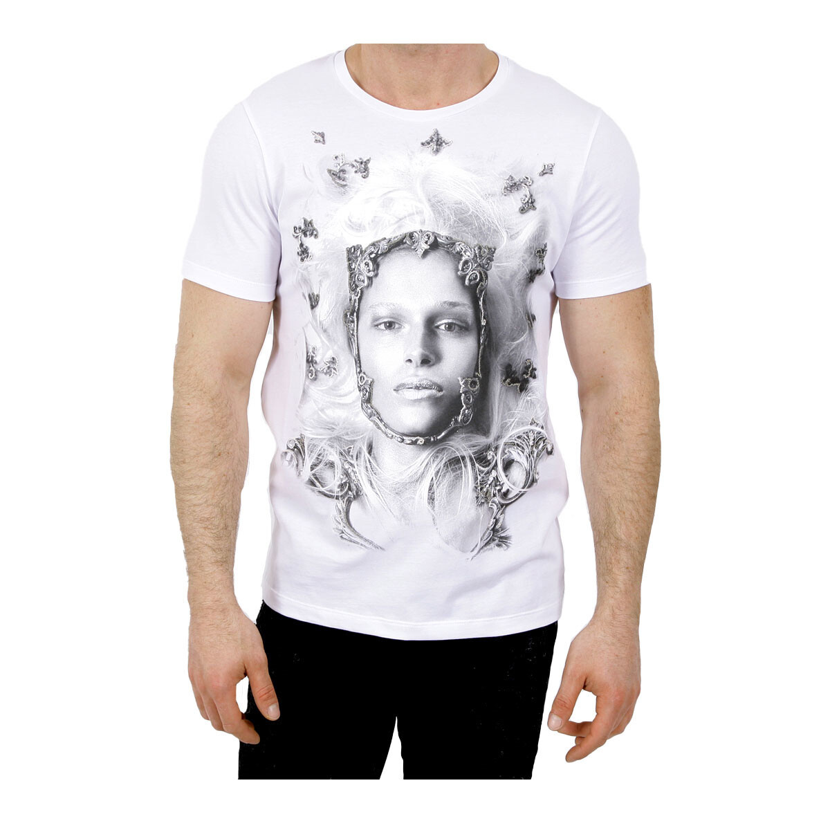 Мужская футболка Rh45 Authentic Blanche белая Ls04-I Размер XL 50990₽