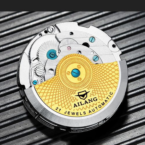 AILANG Reloj Hombre Impermeable Automático Mecánico Relojes de Pulsera Calendario Semana - Imagen 5 de 26