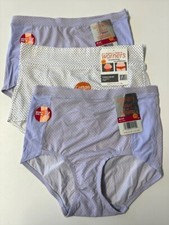 Warner's Women's Panties Size 5 S Briefs Set/3 New 2 Nylon 1Cotton MSRP 23.00